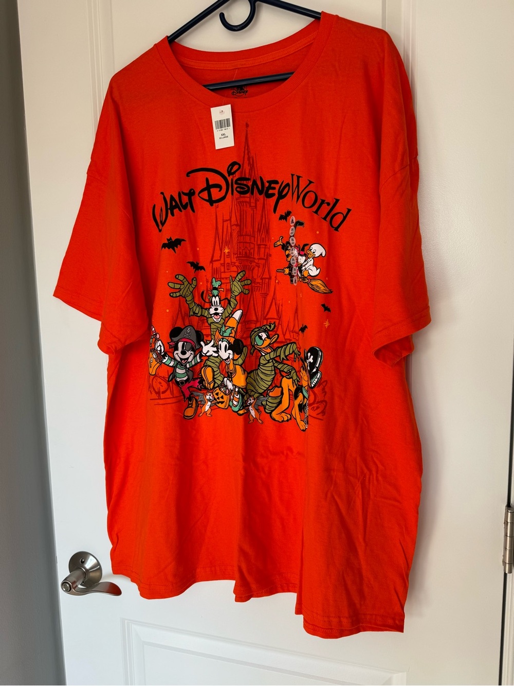 Disney Parks Mickey & Friends Halloween Costumes Orange T-Shirt (Size: 2XL)